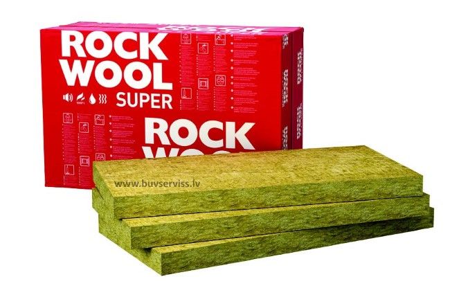 Rockwool Superrock akmens vates plāksnes 50x610x1000mm, 9.15m2